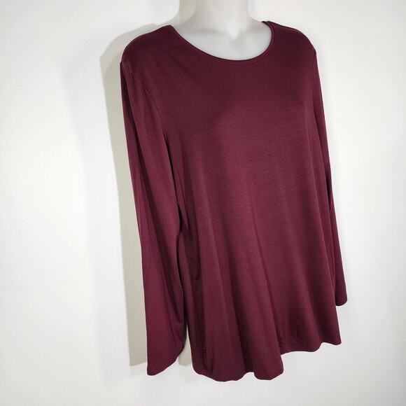 Chico's Womens Ultimate Tee Large Long Sleeve Round Neck Layering Casual Knit - Picture 4 of 8
